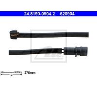 WARNING CONTACT, BRAKE PAD WEAR FOR PORSCHE 911 944 ATE 24.8190-0904.2