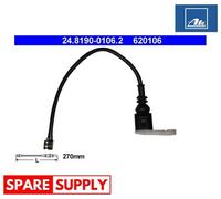 WARNING CONTACT, BRAKE PAD WEAR FOR PORSCHE 911 ATE 24.8190-0106.2