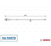 Warning Contact, brake pad wear for PORSCHE 911 BOSCH 1 987 474 991