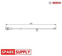WARNING CONTACT, BRAKE PAD WEAR FOR PORSCHE 911 BOSCH 1 987 474 991 NEW