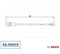Warning Contact, brake pad wear for PORSCHE BOSCH 1 987 474 924