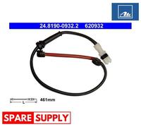 WARNING CONTACT, BRAKE PAD WEAR FOR PORSCHE BOXSTER CAYMAN ATE 24.8190-0932.2