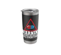 Warning Contains Nothing Placebo Stainless Steel Insulated Tumbler