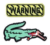 Warning Crocodile Bites Morale Patches
