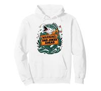 Warning Dad Jokes Funny Fishing Graphic Father’s Day Pullover Hoodie