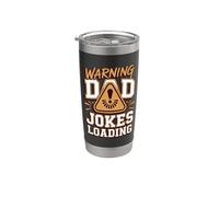 Warning Dad Jokes Loading Stainless Steel Insulated Tumbler