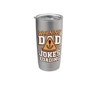 Warning Dad Jokes Loading Stainless Steel Insulated Tumbler