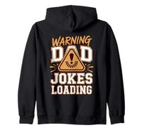 Warning Dad Jokes Loading Zip Hoodie