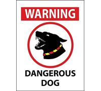 Warning Dangerous Dog Sign Metal Tin Sign 8x12 Inches Caution Danger Safety Security Warning Notice Signs