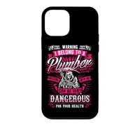 WARNING DANGEROUS Funny Wife Plumbers Plumbing Back/front Case for iPhone 12 mini