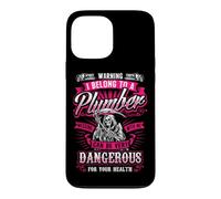 WARNING DANGEROUS Funny Wife Plumbers Plumbing Back/front Case for iPhone 13 Pro Max