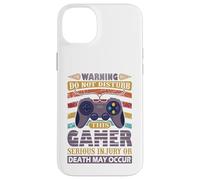 Warning Do Not Disturb This Gamer, Funny Video Gaming Lover Case for iPhone 14 Plus