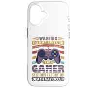 Warning Do Not Disturb This Gamer, Funny Video Gaming Lover Case for iPhone 16
