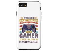 Warning Do Not Disturb This Gamer, Funny Video Gaming Lover Case for iPhone SE (2020) / 7 / 8