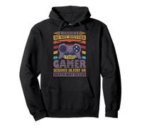 Warning Do Not Disturb This Gamer, Funny Video Gaming Lover Pullover Hoodie