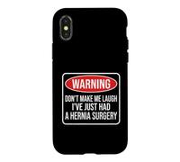 Warning Don't Make Me Laugh I've Just Had A Hernia Surgery Case for iPhone X/XS