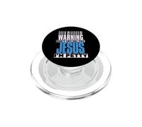 Warning Don't Try Me; Try Jesus I'm Petty Funny Christmas PopSockets PopGrip for MagSafe