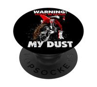 Warning Eat My Dust Dirt Bike Motocross PopSockets Adhesive PopGrip