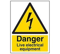 Warning Electrical- Danger, Live Electrical Equipment - 150 X 200mm