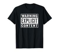 Warning Explicit Content - Foul Mouthed Distressed Effect T-Shirt