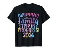 Warning Family Trip in Progress 2026 T-Shirt