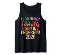 Warning Family Trip in Progress 2026 Tank Top