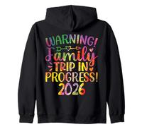 Warning Family Trip In Progress 2026 Zip Hoodie