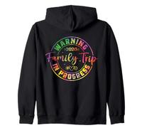 Warning Family Trip In Progress 2026 Zip Hoodie