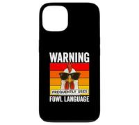 Warning Frequently Uses Fowl Language Funny Cool Chicken Case for iPhone 13