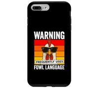 Warning Frequently Uses Fowl Language Funny Cool Chicken Case for iPhone 7 Plus/8 Plus