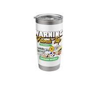 Warning Friends Trip in Progress Dominican Republic Matching Stainless Steel Insulated Tumbler