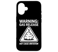 Warning Gas Release May Cause Irritation Humor Case for iPhone 16