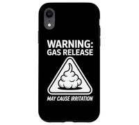 Warning Gas Release May Cause Irritation Humor Case for iPhone XR