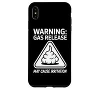 Warning Gas Release May Cause Irritation Humor Case for iPhone XS Max