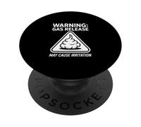 Warning Gas Release May Cause Irritation Humor PopSockets Adhesive PopGrip