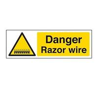 Warning General - Danger Razor Wire - 450 X 150mm