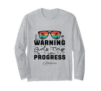 Warning Girls Trip in Progress Vacation Arkansas Long Sleeve T-Shirt