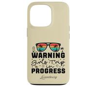 Warning Girls Trip In Progress Vacation Luxembourg Case for iPhone 13 Pro