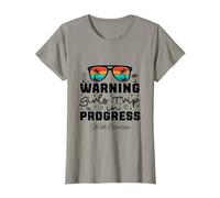 Warning Girls Trip in Progress Vacation North Carolina T-Shirt