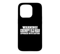Warning! Grumpy Old Man Approach With Caution Funny Old Man Case for iPhone 15 Pro