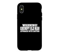 Warning! Grumpy Old Man Approach With Caution Funny Old Man Case for iPhone X/XS