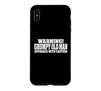 Warning! Grumpy Old Man Approach With Caution Funny Old Man Case for iPhone XS Max