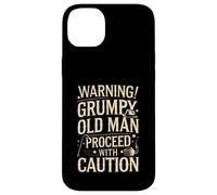 Warning Grumpy Old Man Funny Quote Case for iPhone 14 Plus