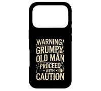 Warning Grumpy Old Man Funny Quote Case for iPhone 17 Pro
