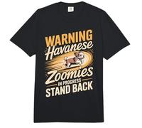 Warning Havanese Zoomies in Progress Funny Havanese Saying Comfort Colors Adult Heavyweight T-Shirt