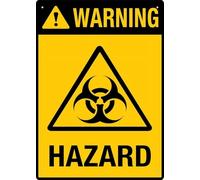 Warning Hazard 8X12 Inch Rust Free Aluminum Easy To Read & Sturdy Keep Out Outdoor Metal Signs For Home Farm Yard