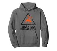 Warning Highland Sector Scottish Midge Bug Hiker Humor Pullover Hoodie
