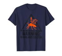 Warning Highland Sector Scottish Midge Bug Hiker Humor T-Shirt