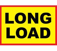 Warning Highway Long Load Vehicle Lorry HGV Trailer Vehicle Sign Self Adhesive Sticker A3 420mm x 297mm