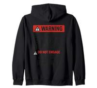 Warning Husband Needs Snacks Nap Approval Sign Zip Hoodie